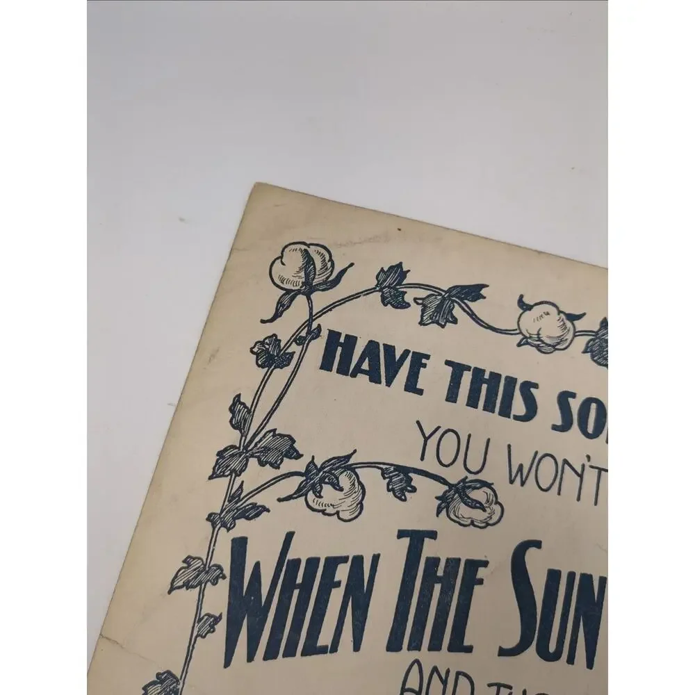 1917 Sheet Music I May Be Gone For A Long Long Time by Albert Von Tilzer‎